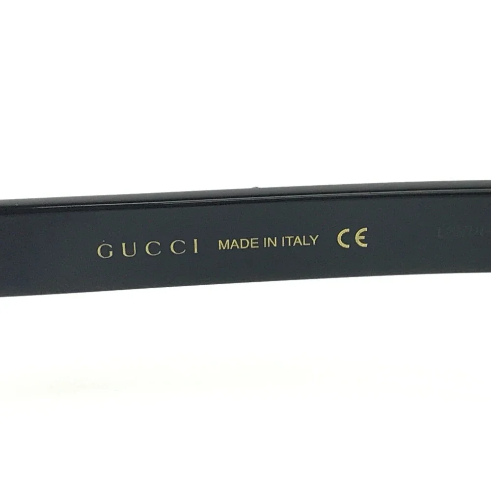 Gucci Sunglasses GG0496S 004 Black Crystal Frames Gray Lenses Hollywood Forever